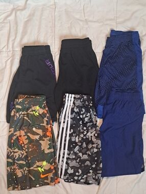6x Kids Bundle Aclothes Sports SHORTS Size 10-12